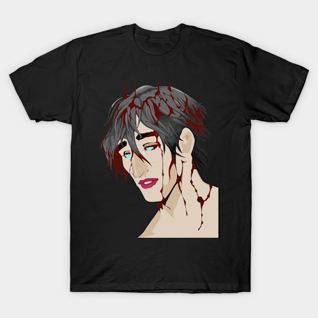 Boy covered in blood T-Shirt by Right-Fit27